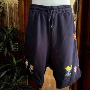 Nickelodeon 3XL Sweatshorts | Rocko Arnold Rugrats Stimpy | Blue Fleece 2022